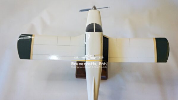 Model of Piper PA-28 Cherokee with detailed craftsmanship.